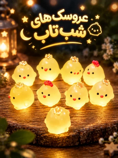 تصویر عروسک شب تاب جوجه طلایی